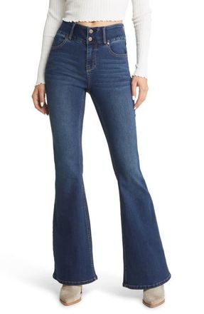 1822 Denim Fit & Lift High Waist Flare Jeans in Oretha at Nordstrom, Size 25