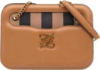 Fendi Borsa a spalla Karligraphy Pocket Pre-owned - - Pre-owned - Donna - Marrone - ONE SIZE