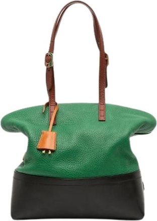 Fendi Pre-owned Handbags, female, Green, Size: ONE SIZE Pre-owned Tote Bag