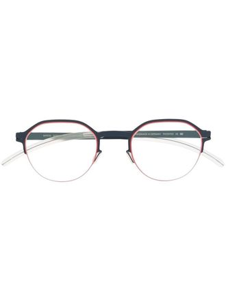 Mykita Bril met rond montuur - Blauw