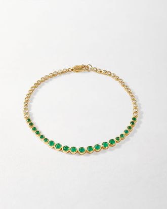 Edge of Ember Serena Tennis Bracelet in Green at Nordstrom, Size 6.5