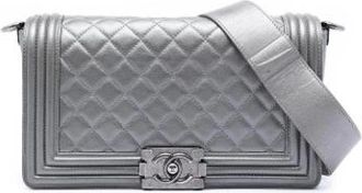 Chanel Pre-owned The Boy Flap - - Pre-owned - Donna - Grigio - ONE SIZE
