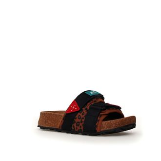 Flower Mountain Unisex Niwa Nylon Leopard Slides - Brown - Size EU 41