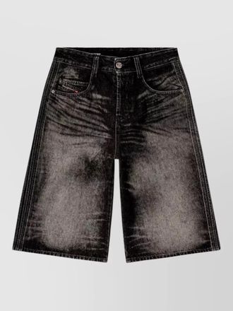 Diesel relaxed fit denim five pocket shorts