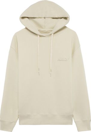 Autry Minimalist Cotton Hoodie with Drawstring and Tonal Embroidery