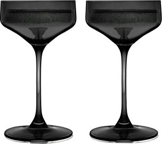 Viski Set Of 2 Reserve Nouveau Smoke Coupe Glasses