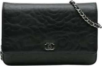 Chanel Pre-owned Cross Body Bags, female, Black, Size: ONE SIZE Pre-owned Vintage Cross Body Bag