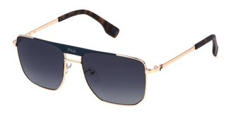 Fila SFI728 309Y Mens Sunglasses Gold Size 57