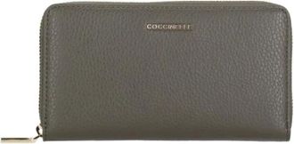 Coccinelle Cartera con cremallera Metallic Soft - Accessories - Mujer - Marr&oacute;n - ONE SIZE