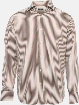 HUGO BOSS Boss By Hugo Boss Brown/white Striped Cotton Shirt