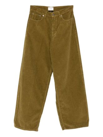 Haikure corduroy trousers - Green