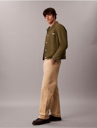 Calvin Klein Jeans Calvin Klein Mens Baggy Utility Chinos - Brown - 29W x 30L