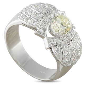 Luxury Bazaar 18K White Gold 1.70ct Diamond Ring MF14-062926