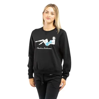 Moschino Dames, Sweatshirts & Hoodies, Zwart, Maat: S Katoen