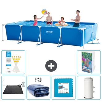 Intex Piscina Con Estructura Rectangular - 450x220x84 Cm - 7-piezas S166