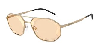 Emporio Armani EA2147 30027L Mens Sunglasses Gold Size 58