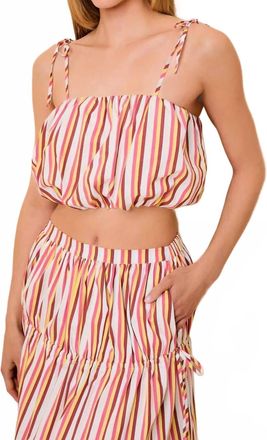 Solid & Striped Ivy Bandeau-Style Top In Symi Stripe