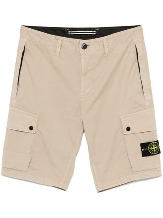 Stone Island Shorts met Compass-logopatch - Beige
