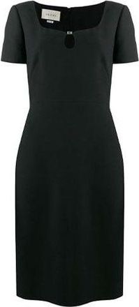 Gucci (WMNS) Gucci Wool Silk Tight Dress Black 631484-ZAD88-1000