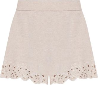 Cult Gaia Shorts Shani con finiture in pizzo - Toni neutri