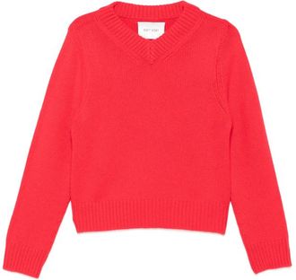 Soft Goat Ribbed V-neck Sweater