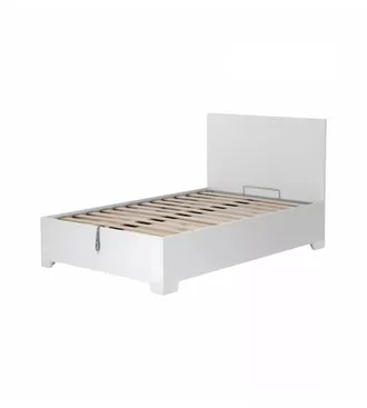 OEM Letto Una Piazza E Mezza Con Contenitore E Piedini hi Box Bianco 120x190 Cm