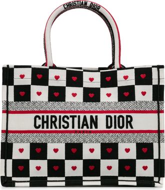 Dior Pre-owned Womens Book Tote Canvas Bag - White Textile - One Size