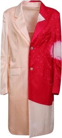 Issey Miyake Slice Tailored Coat - Dames - Mantel - Beige - L - Katoen - Jassen