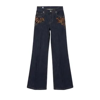 Ermanno Scervino Dames, Jeans, Blauw, Maat: 2XS Denim