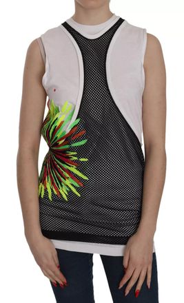 Dsquared2 Dsquared&sup2; Crew Neck Sleeveless Cotton Womens Blouse (Pre-Owned)