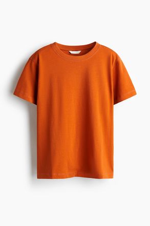 H&M Oversized Baumwoll-T-Shirt - Orange
