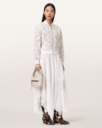 AllSaints Jade Embellished Bomber Jacket