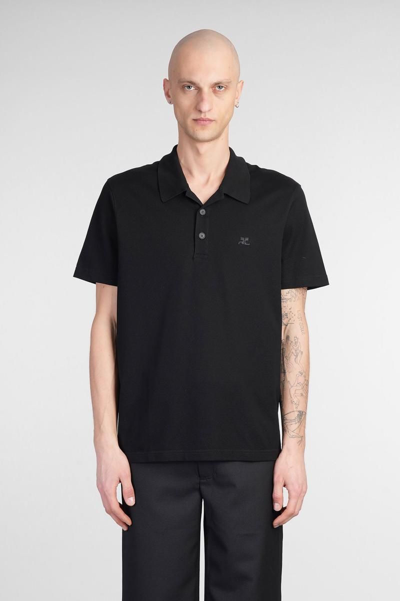 Tシャツ・カットソー Courreges Black viscose blend polo shirt Black Courrèges Polo Shirts: Shop up to −57% | Stylight
