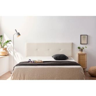 Moonia Cabecero Tapizado Napoli Polipiel 90x50x5 Cm - Beige Moonia