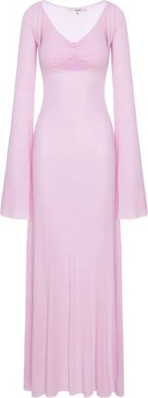 Manur&iacute; Abito lungo con scollo a V - Rosa