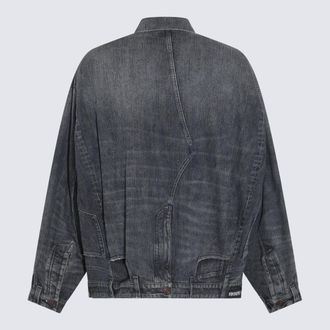 Balenciaga Mens Jackets Blue _co
