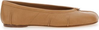 Maison Margiela Beige Leather Ballet Flats