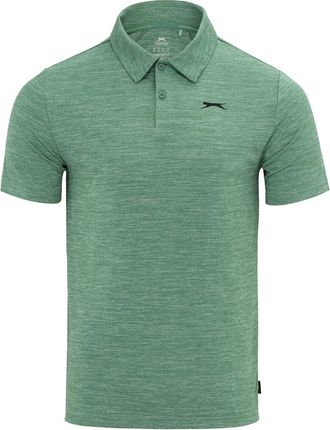 Slazenger Mens Golf Solid Polo Forest Green XL