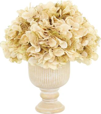 Creative Displays Inc. Handmade Glitter Holiday Hydrangeas In Pedestal Vase