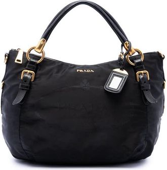 Prada Pre-owned Prada Tessuto Canapa Logo Satchel Unisex BHEQC3ISGHY344U2