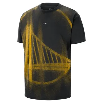 Nike Mens Golden State Warriors Basketball T-Shirt in Black | IO6309-010