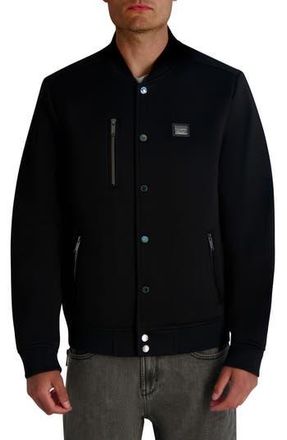 Karl Lagerfeld Bomber Jacket in Black at Nordstrom Rack, Size X-Large