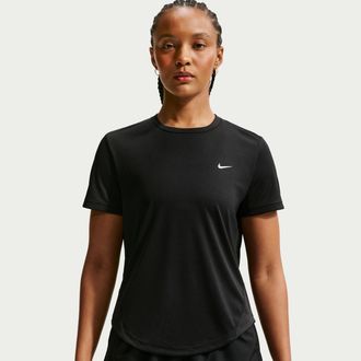 Nike Womens Tempo Dri-FIT Short-Sleeve Running Top in Black | HQ0648-010