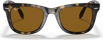 Ray-Ban Sunglasses Rb4105 710 Wayfarer Folding Brown/Brown Unisex