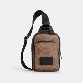 Coach Racer Sling Pack In Signature