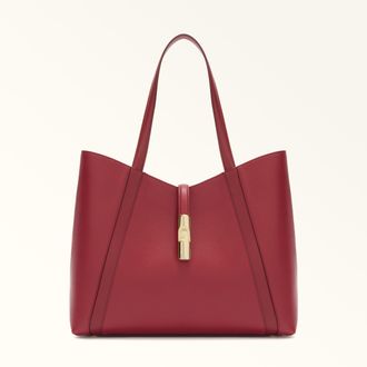 Furla Goccia Borsa Shopping L Ciliegia D Rosso Pelle Di Vitello Notte + Pelle Di Vitello Sidney Donna
