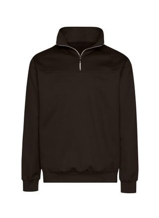 Trigema Sweatshirt TRIGEMA TRIGEMA Sweatshirt mit Reissverschluss, Herren, Gr. 4XL, schwarz, 70% Baumwolle, 30% Polyester, Basic, Sweatshirts Sweatshirt