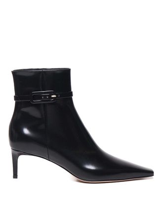 Gianvito Rossi Shiny Leather Ankle Boot