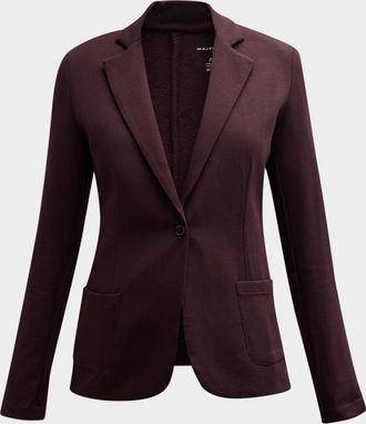 Majestic Filatures French Terry One-Button Blazer