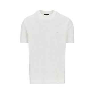 Emporio Armani Lyocell and cotton blend T-shirt with logo Man XXL